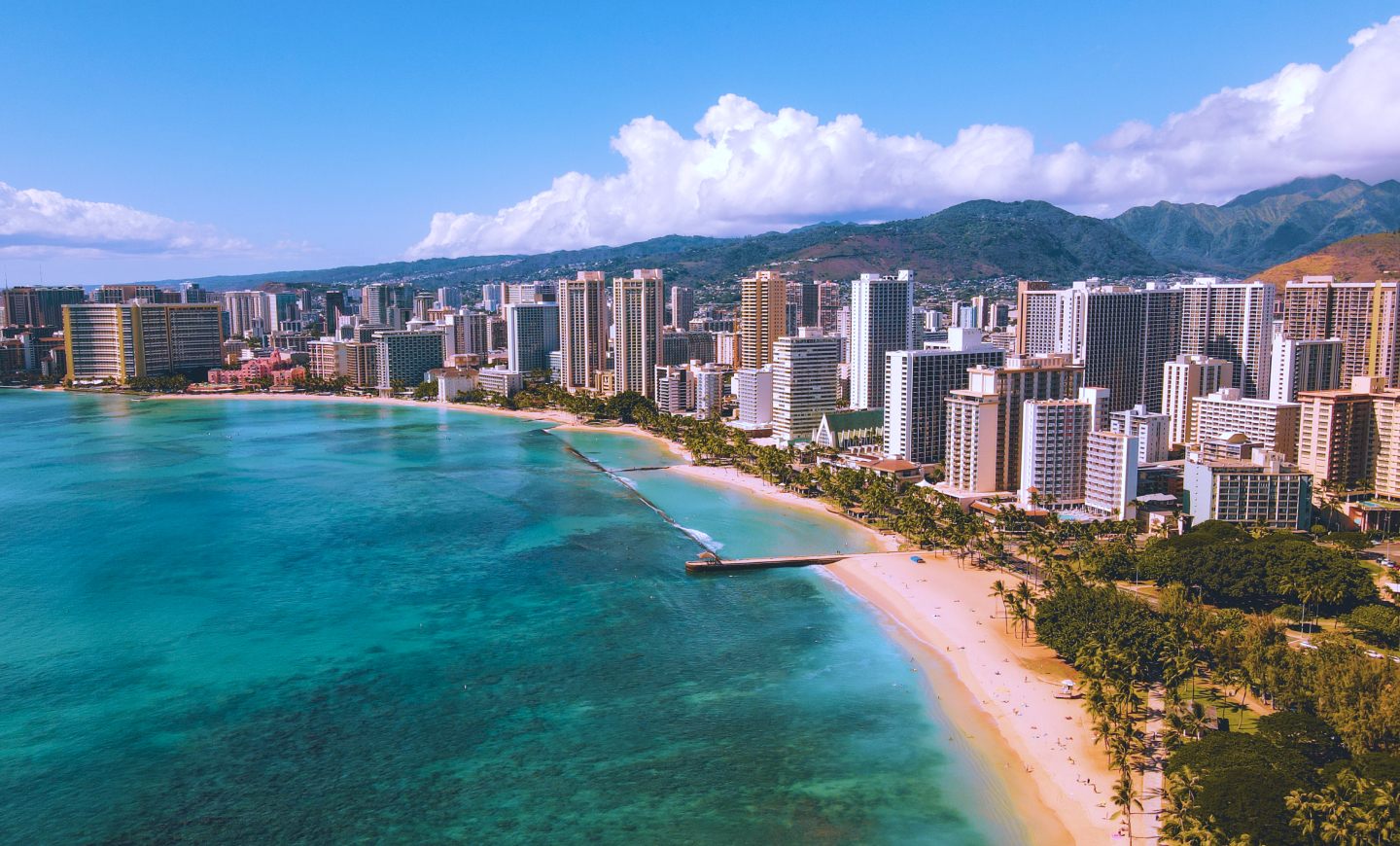 Hawaii panoramic Honolulu city kaneohe hi